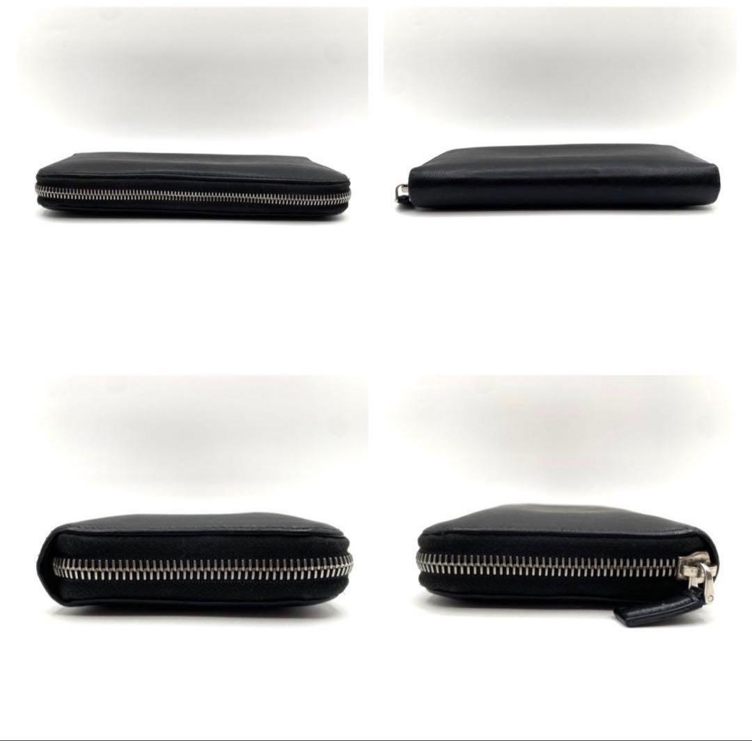 美品　PRADA ブラック 長財布　ラウンドファスナー　2ML317 箱付き