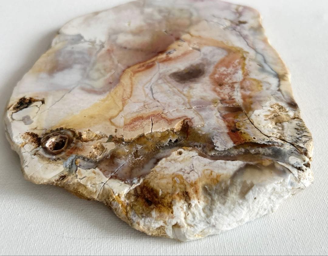 【新品未使用】アゲート　瑪瑙　スラブ　プレート　 約15㎝×20㎝