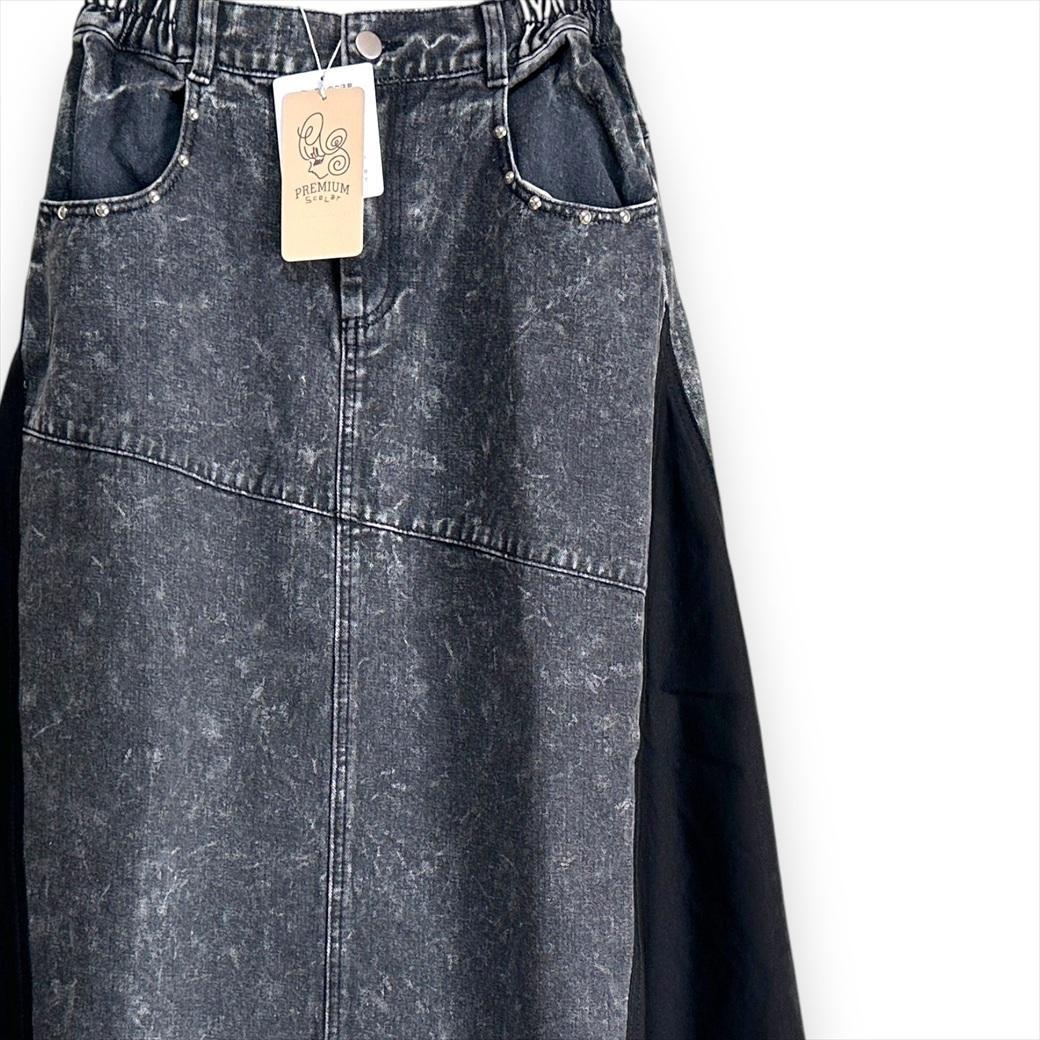 【ScoLar】スカート&バイカラー裏起毛プルオーバー ＆ワンピース３点