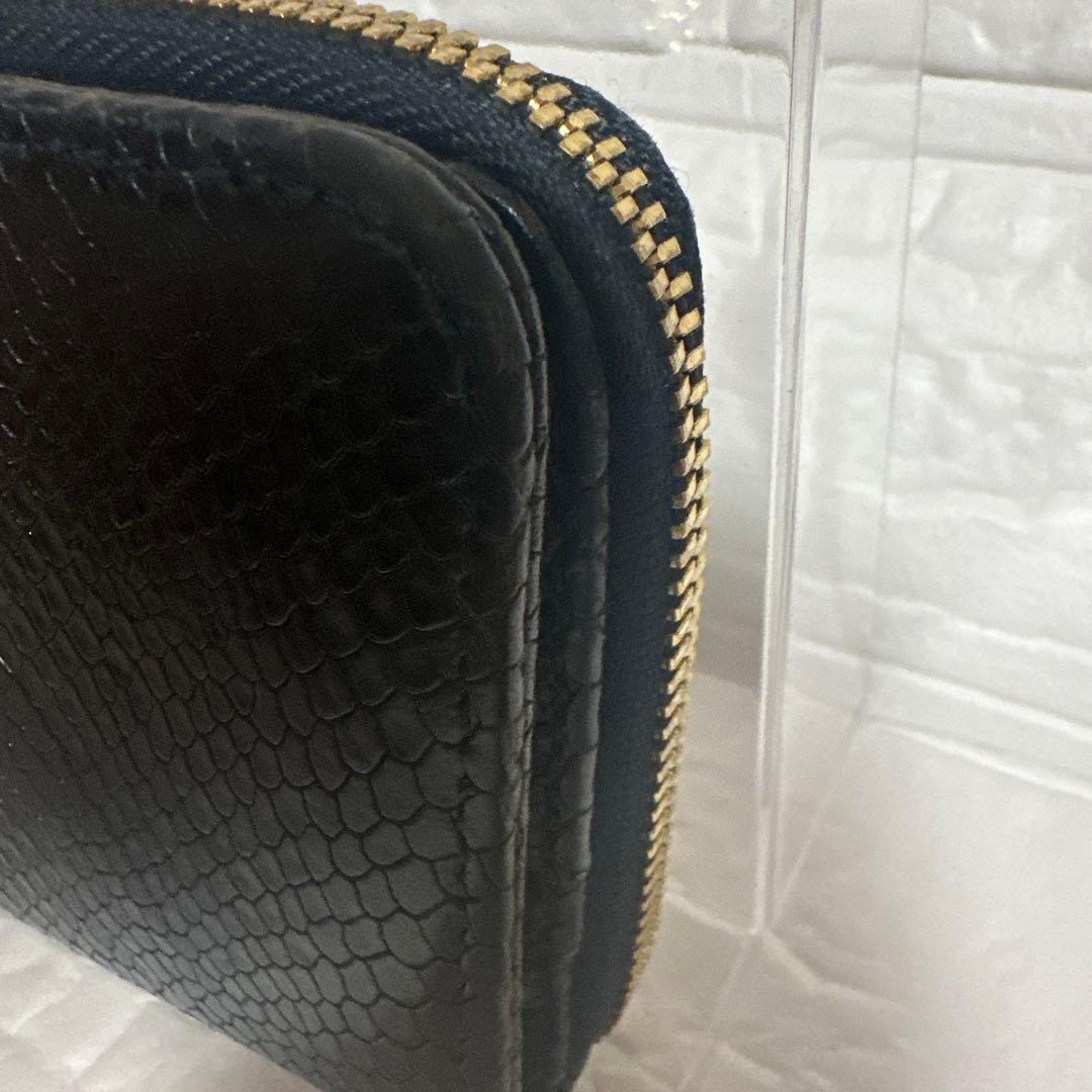 A.P.C. ブラック レザー 二つ折り財布