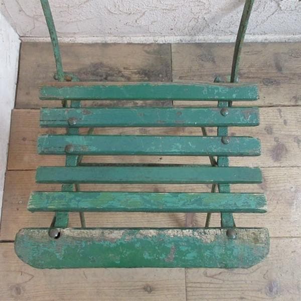 イギリス アンティーク 家具 フォールディングチェア 折り畳み式 英国4778e