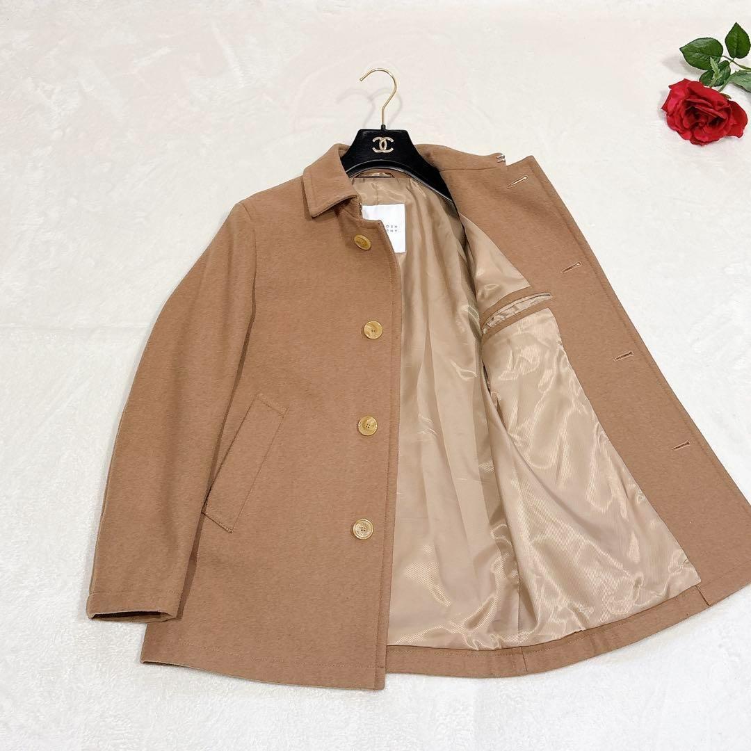 新品同様✨　マッキントッシュ　ステンカラー　コート　ウール　　ブラウン　36