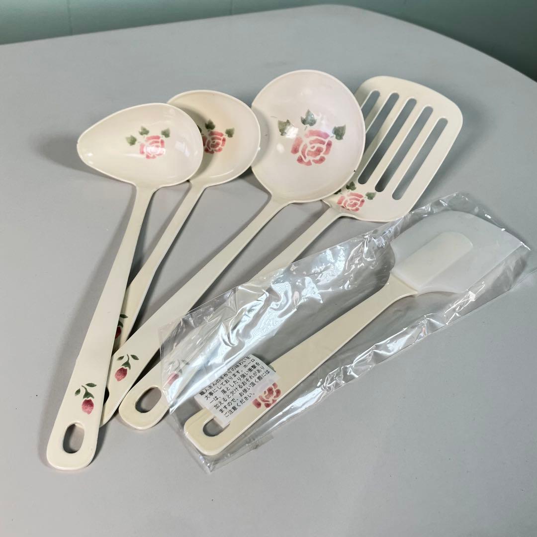 Manyマニーローズ　ホーロー調理器具5個セット✨