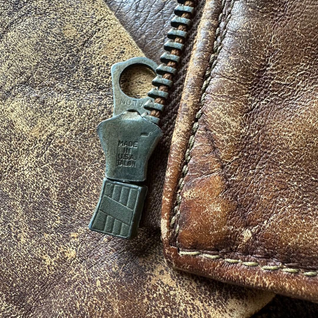 40's 米軍実物 USAAF A-2 レザー フライトジャケット ヴィンテージ