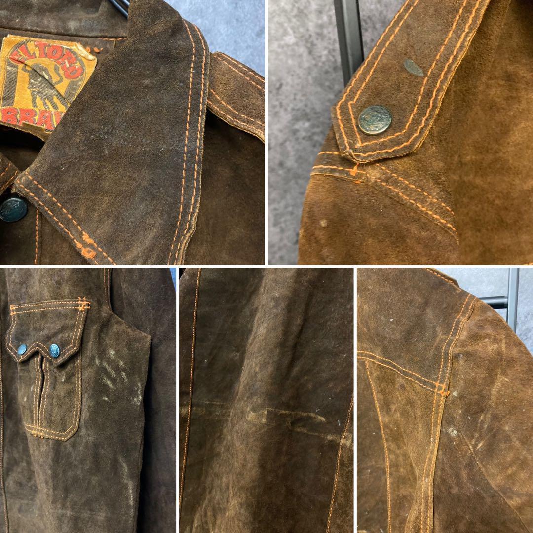 メキシコ製《US古着》ヴィンテージ スエード/レザー ジャケット メンズL-XL