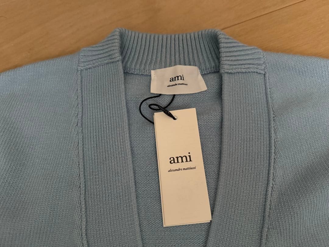 カーディガン セーター　水色　M