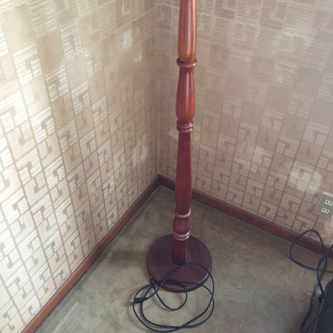 フロアライト アンティーク ウッド調/フロアランプ/間接照明/レトロ