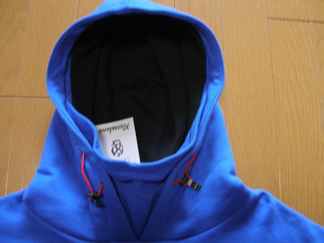ラッセルノ FLAGロゴ MASK HOODIE メンズサイズ(5) ブルー新品