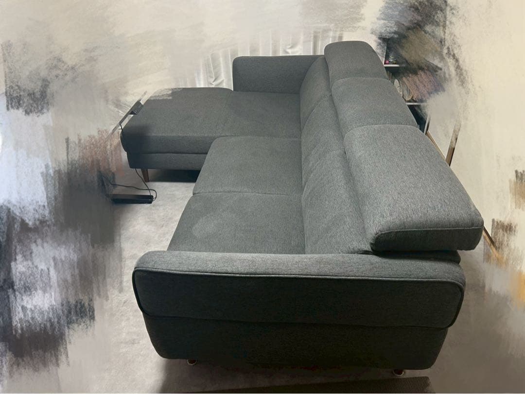 【直接引き取り可能】ニトリ　大型ソファ ヘッドレスト調整可能