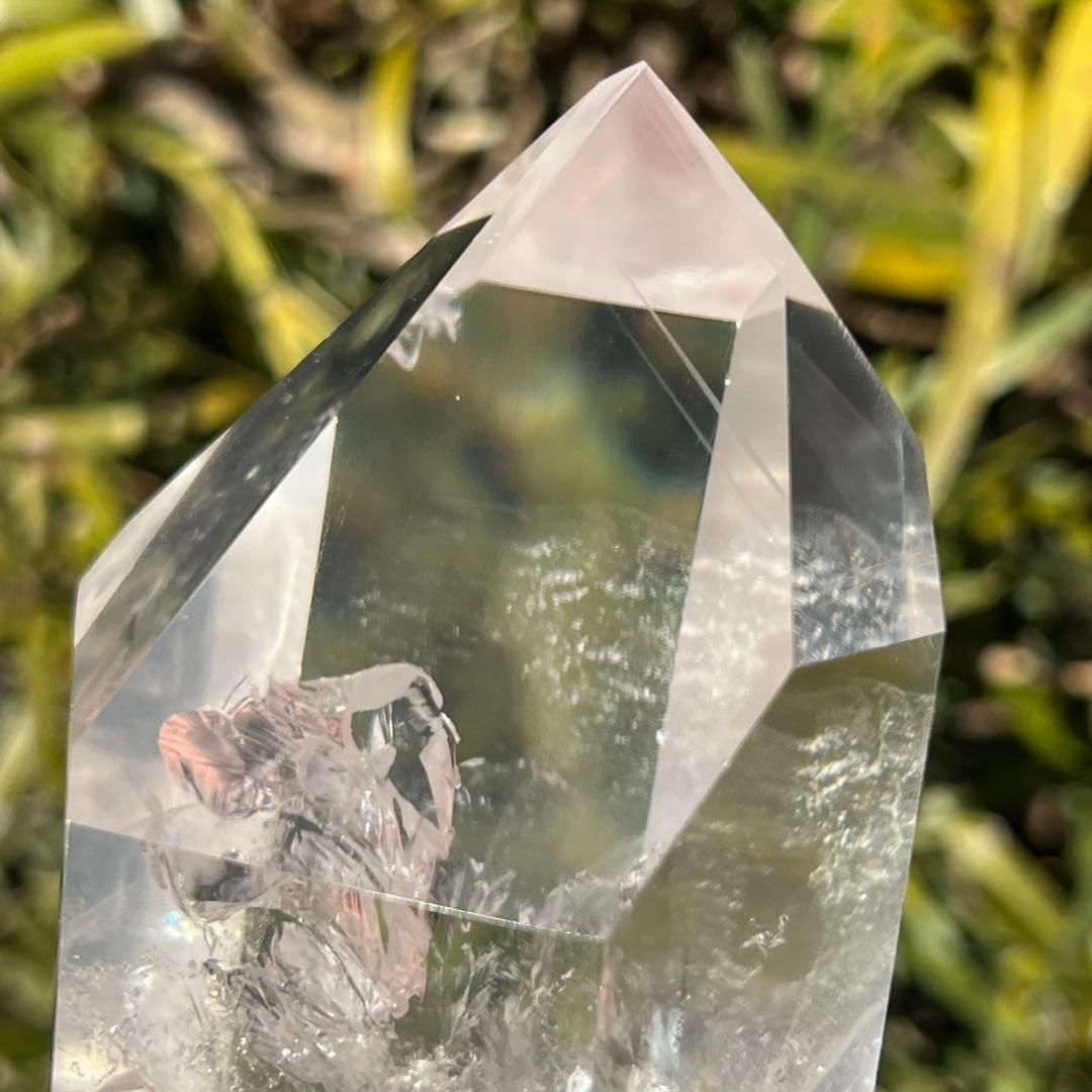 ✳️超極上 高透明度☆最高級 別格品✨レインボー 水晶 六角柱 原石 天然石