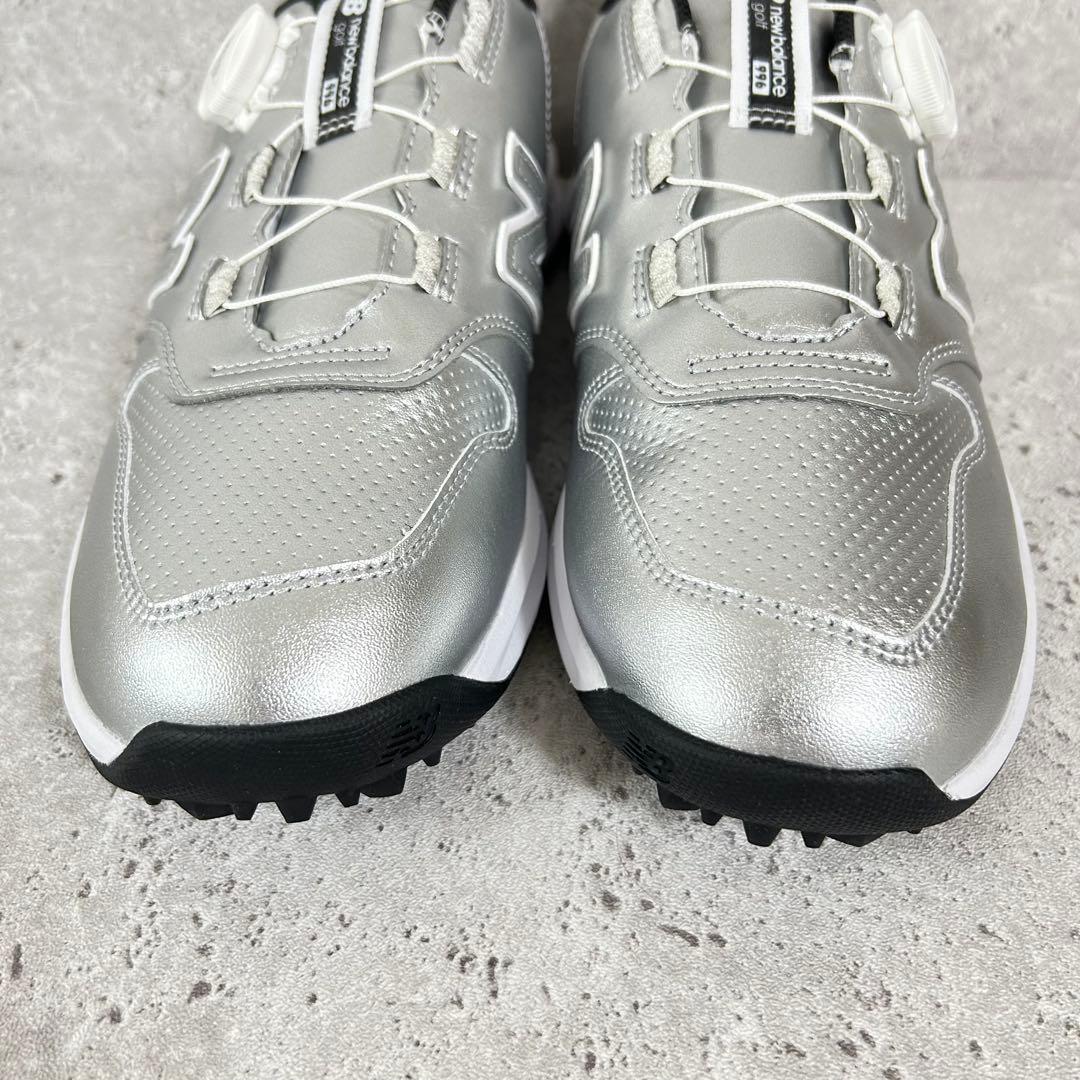 【新品】ニューバランス ゴルフ 996 レディース 24.5 シルバー ボア