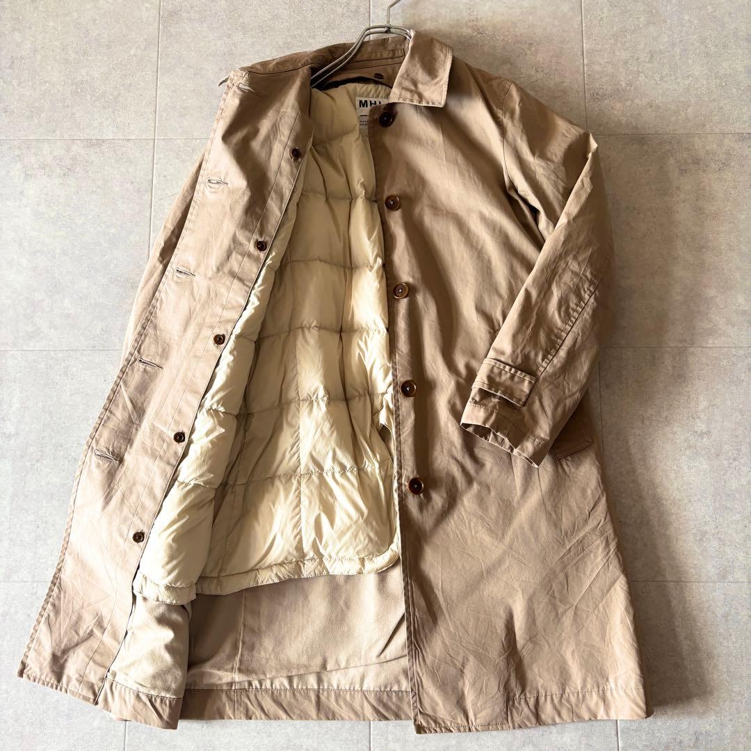 マーガレットハウエル ダウンライナー付き 2wayトレンチコート S ベージュ