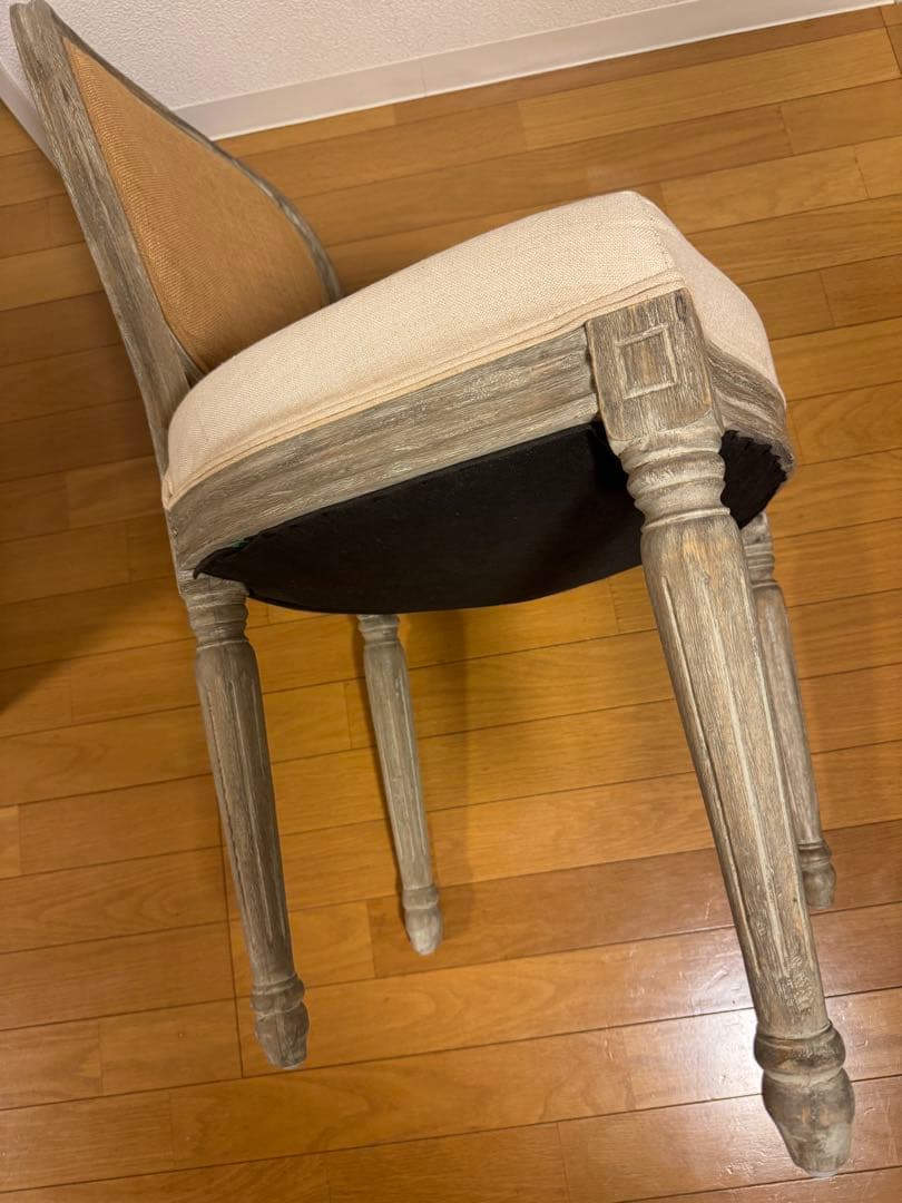 【匿名配送】ルイ16世様式アームレスチェア★Louis XVI style①