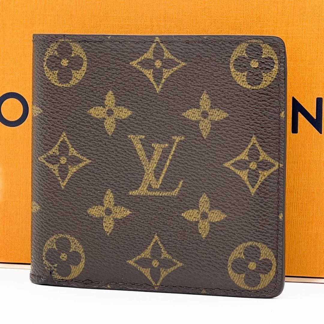 【美品】 ヴィトン モノグラム ポルトフォイユ マルコ 財布 M61665