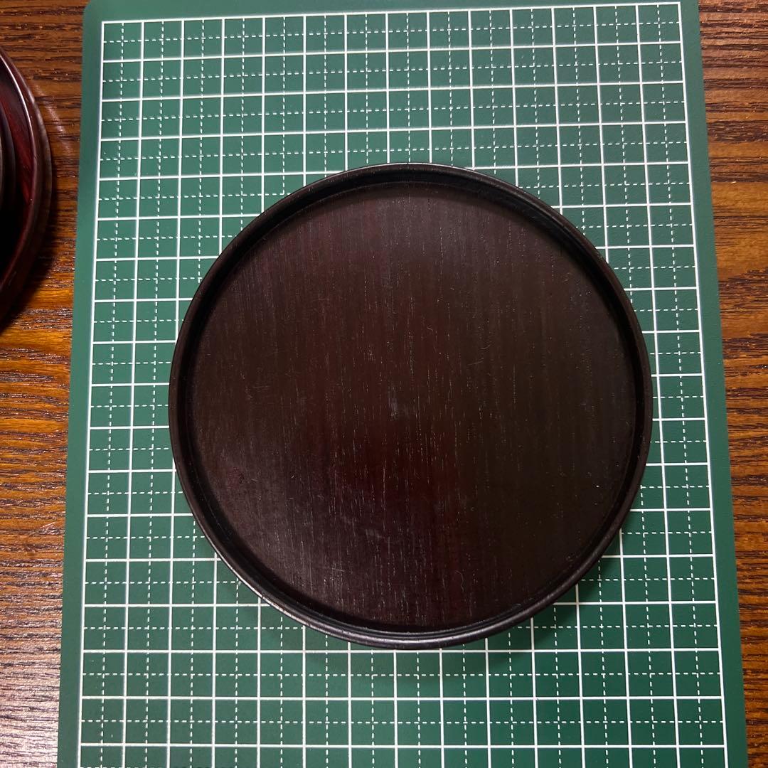 希少 紫檀 菓子皿 6枚セット ❺