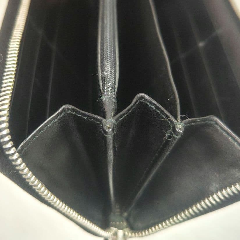 GUCCI　グッチ　ブラック　レザー　オール ラウンド　ファスナー　長財布