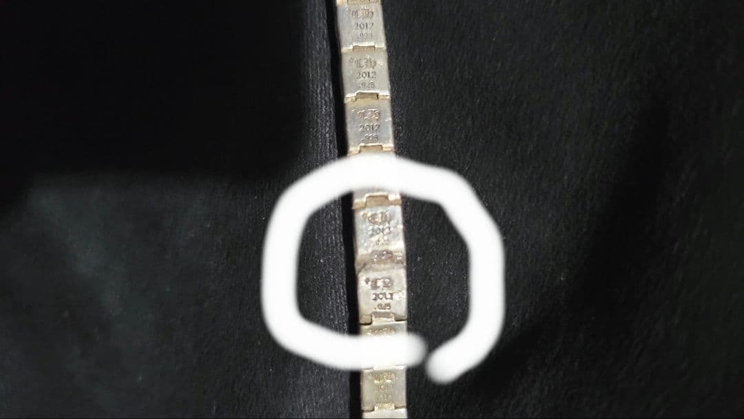 シルバー925 ブレスレット ピラミッド 19センチ