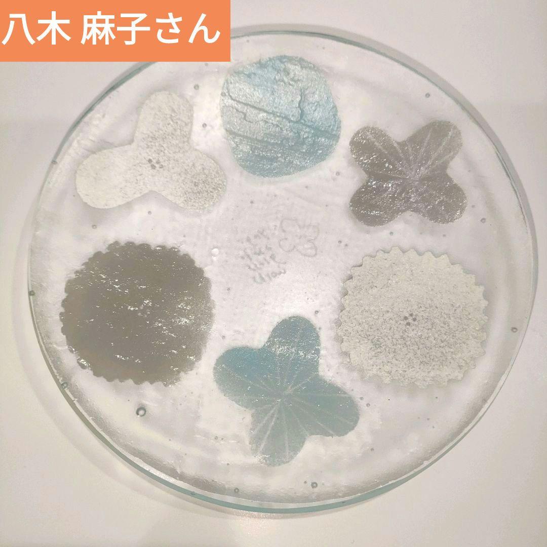 新品★八木麻子さん wreath プレート リース 水色　ブルー系