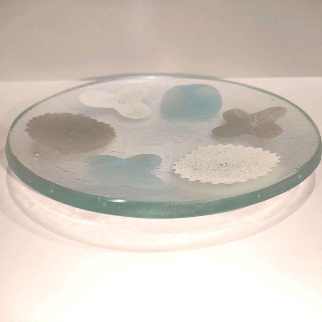 新品★八木麻子さん wreath プレート リース 水色　ブルー系