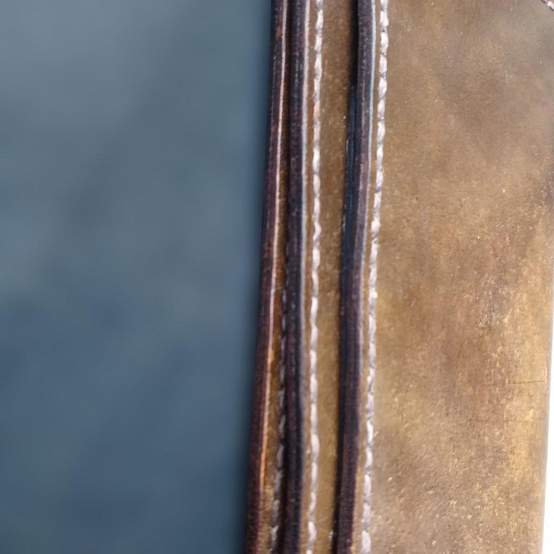 トラッカーウォレット　ロング　グラデーション染め　ダークイエロー～ブラウン