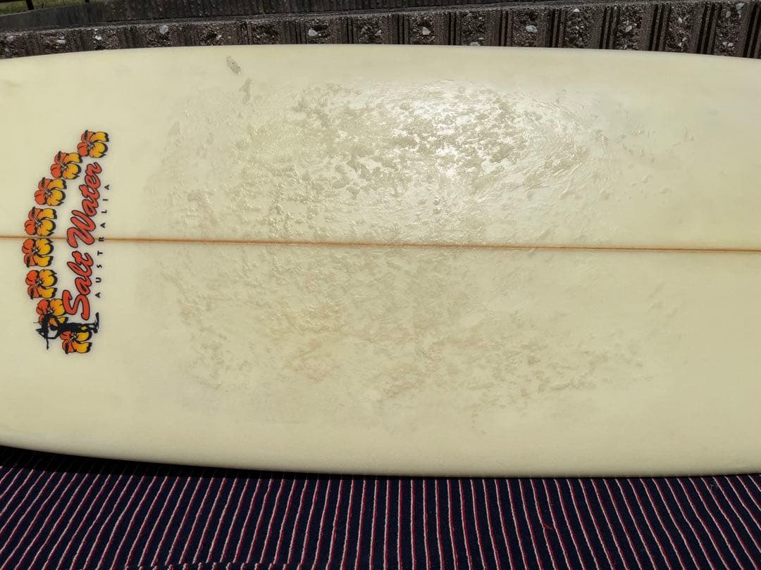 Salt Water ロングボード フラワー柄 クリーム色