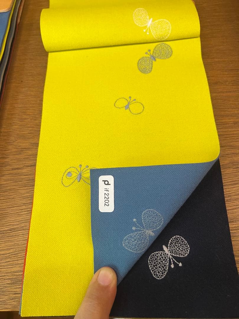 ミナペルホネン 秋田木工 剣持スツールC ハンドメイド タンバリン 生地 チェア