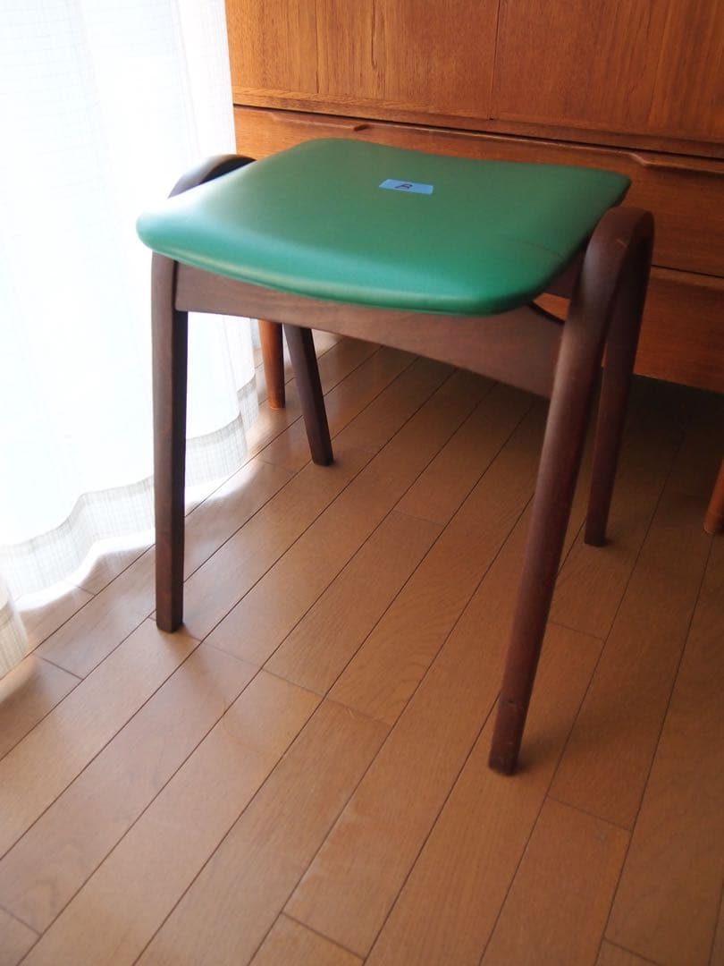 ミナペルホネン 秋田木工 剣持スツールC ハンドメイド タンバリン 生地 チェア