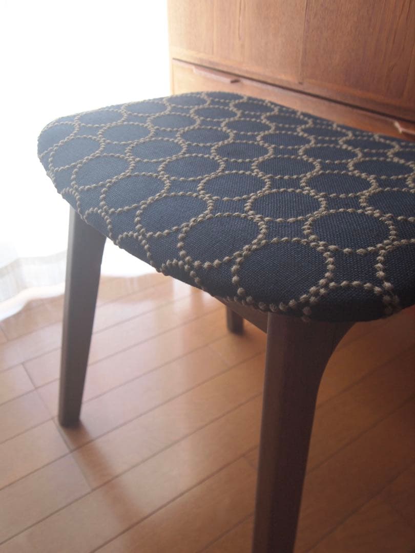 ミナペルホネン 秋田木工 剣持スツールC ハンドメイド タンバリン 生地 チェア