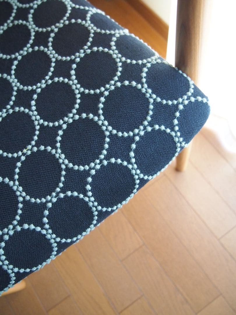 ミナペルホネン 秋田木工 剣持スツールC ハンドメイド タンバリン 生地 チェア