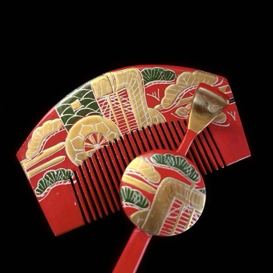 専用です。 日本髪 髪飾り 七五三(7歳) 橙色