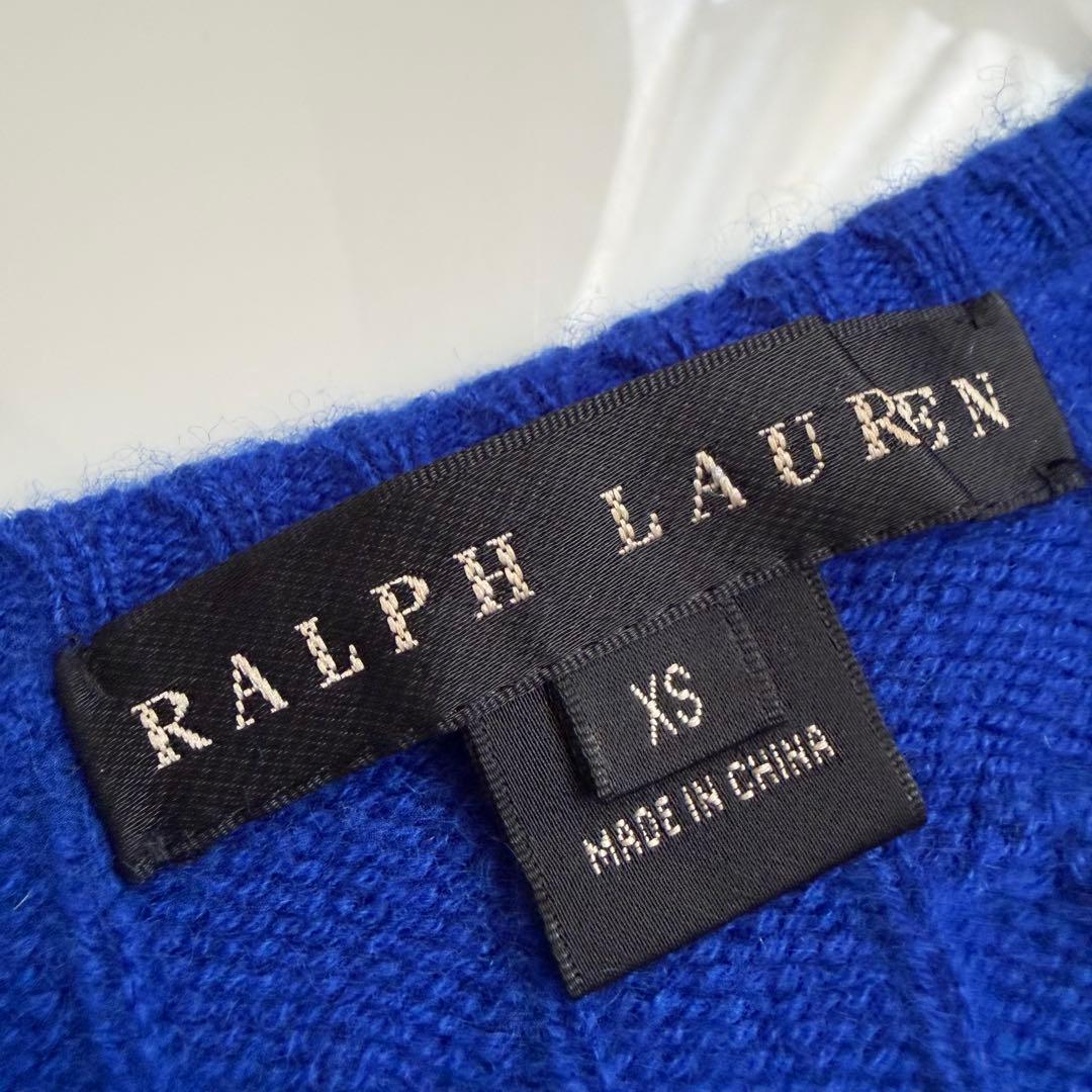 Ralph Lauren ♡ カシミヤ100% Vネック ケーブル編みニット