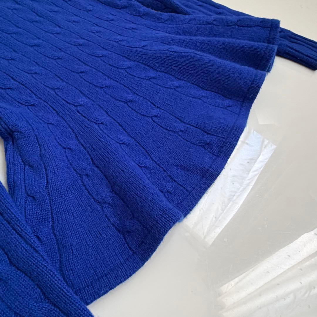 Ralph Lauren ♡ カシミヤ100% Vネック ケーブル編みニット