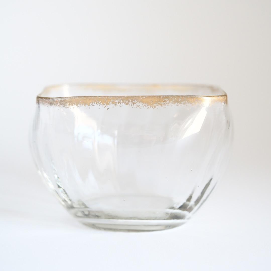 専用ページモーゼル 金彩 鉢 向付 2客セット GT10 / 角鉢 うつわ 懐石