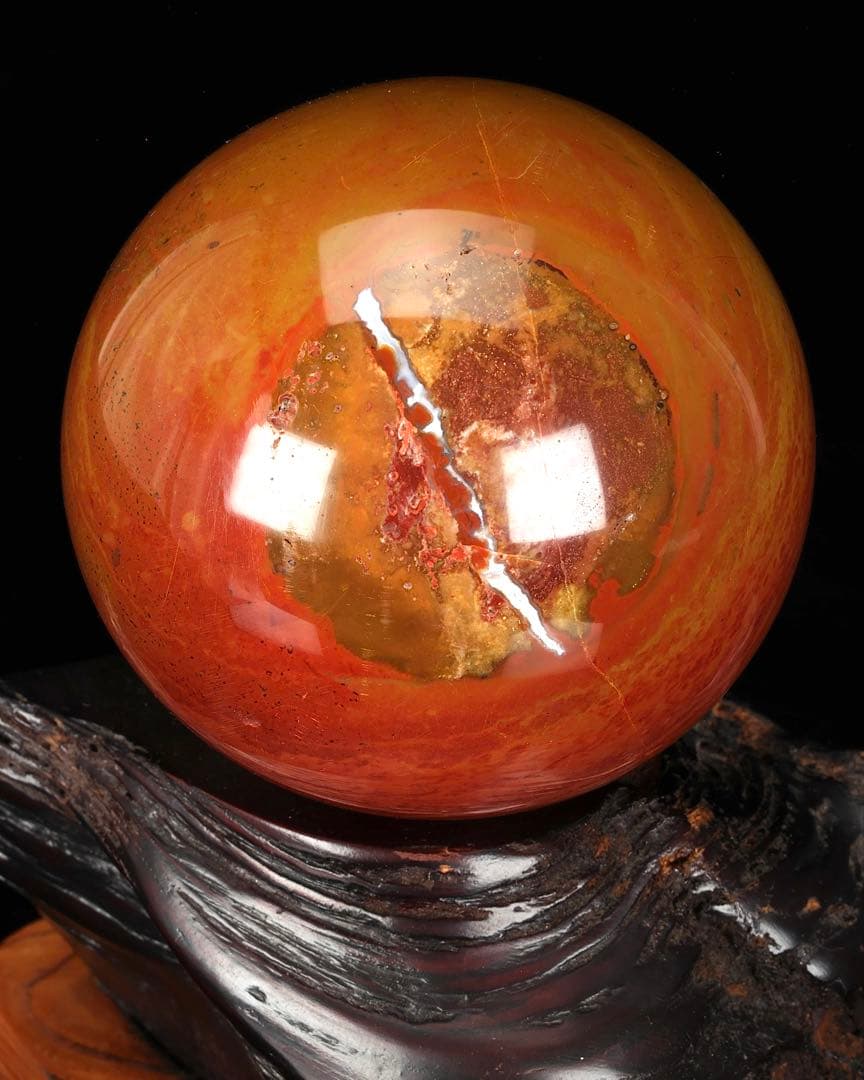 佐渡 赤玉石 玉 錦紅石 赤玉 赤石 原石 自然石 盆石 鑑賞石 水石 台座付