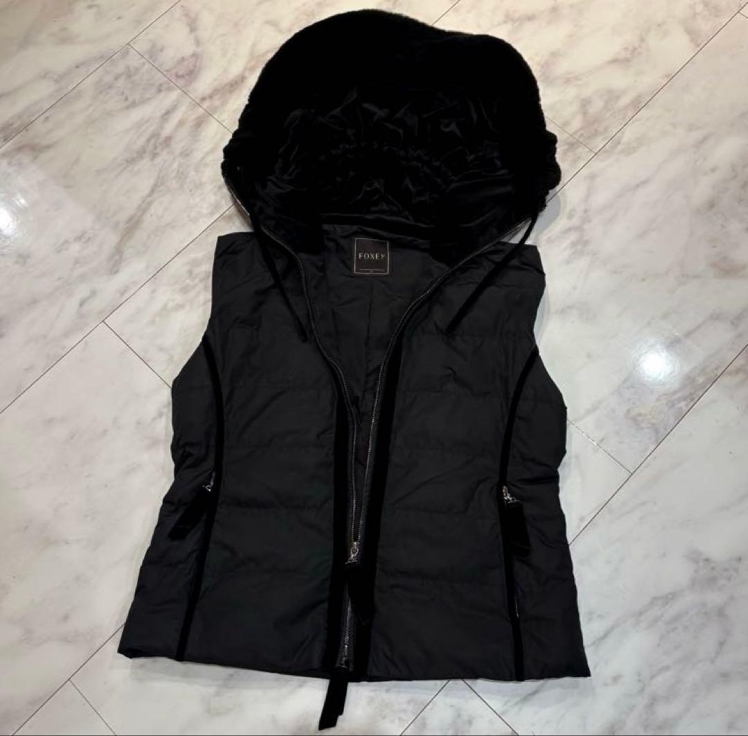 Foxy フォクシー ダウンベスト ベロア