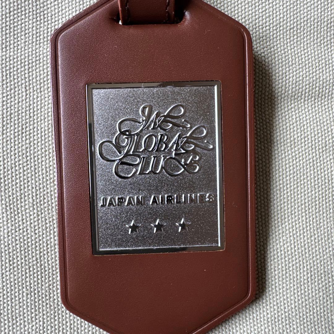 【新品未使用品】 日本航空 JALグローバルクラブ 亀タグ ブラウン（三ツ星）