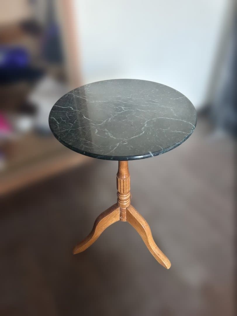 大理石　サイドテーブル　アンティーク　レトロ