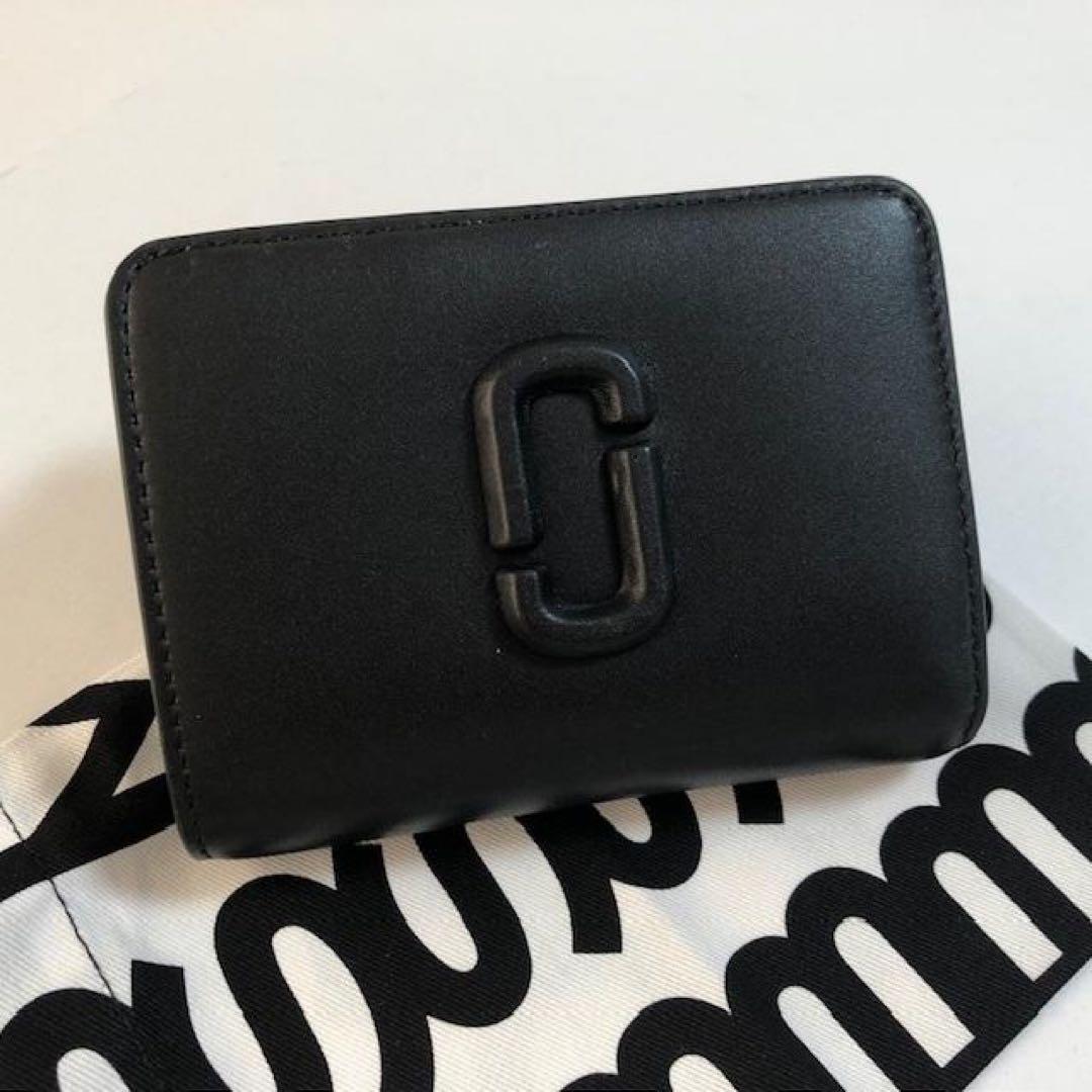 MARC JACOBS マークジェイコブス レザー 二つ折り財布 Jマーク