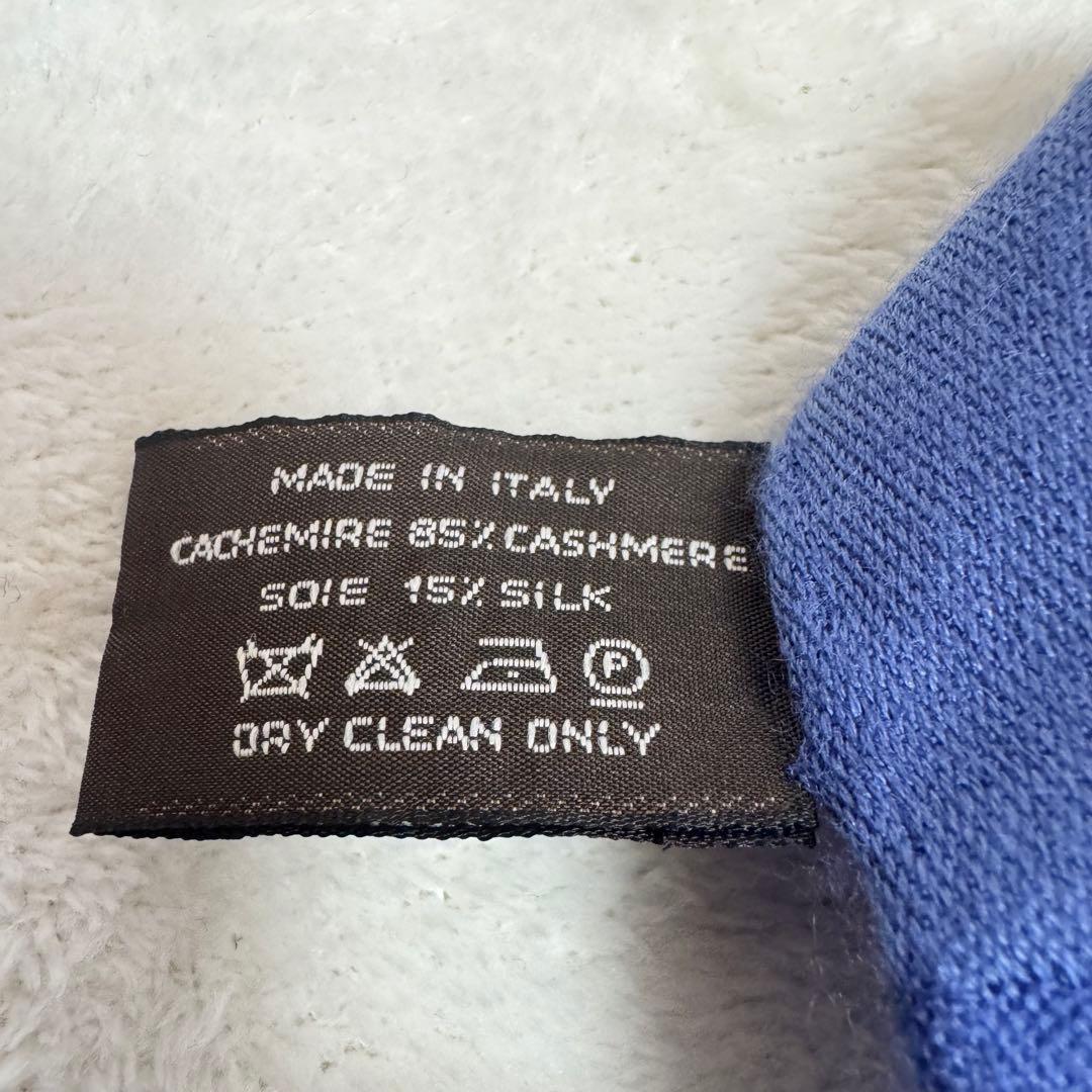 美品　エルメス　ニューリブリス110 カシミアシルク　カシシル　カレジェアン