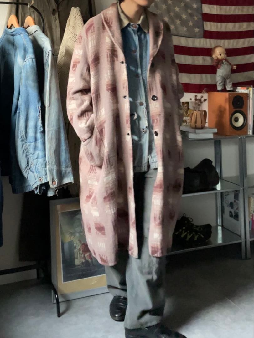 ヤ*貴様 50s ネイティブガウン ローブ US製 whittenton