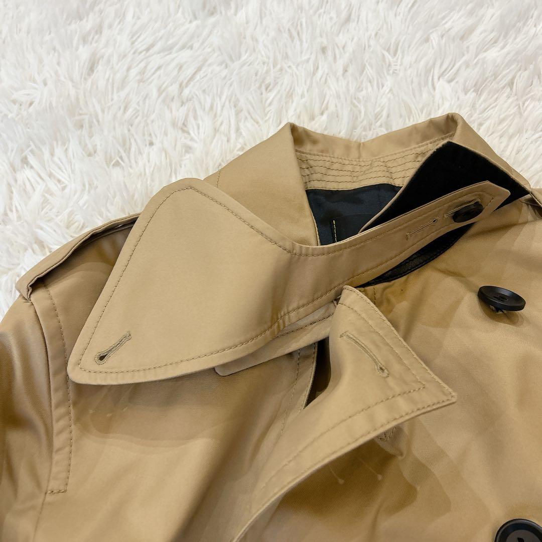 美品 COACH ダブル ロング トレンチコート ベージュ メンズ アウター M