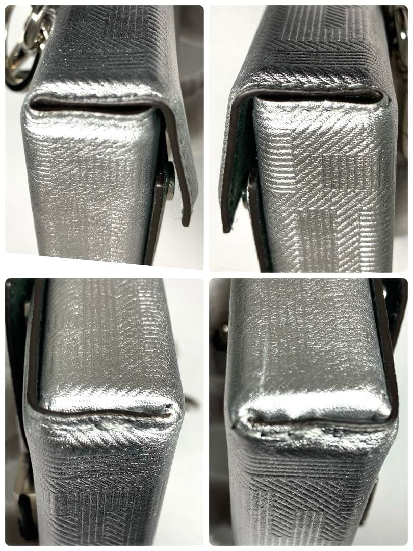 美品　フェンディ　ナノバゲット　チャーム　キーホルダー　キーリング　シルバー　袋