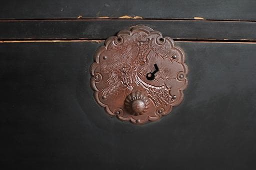 丸金具庄内箪笥　3段　タンス　収納　古家具　古民家　時代家具