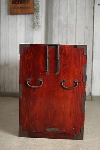 丸金具庄内箪笥　3段　タンス　収納　古家具　古民家　時代家具