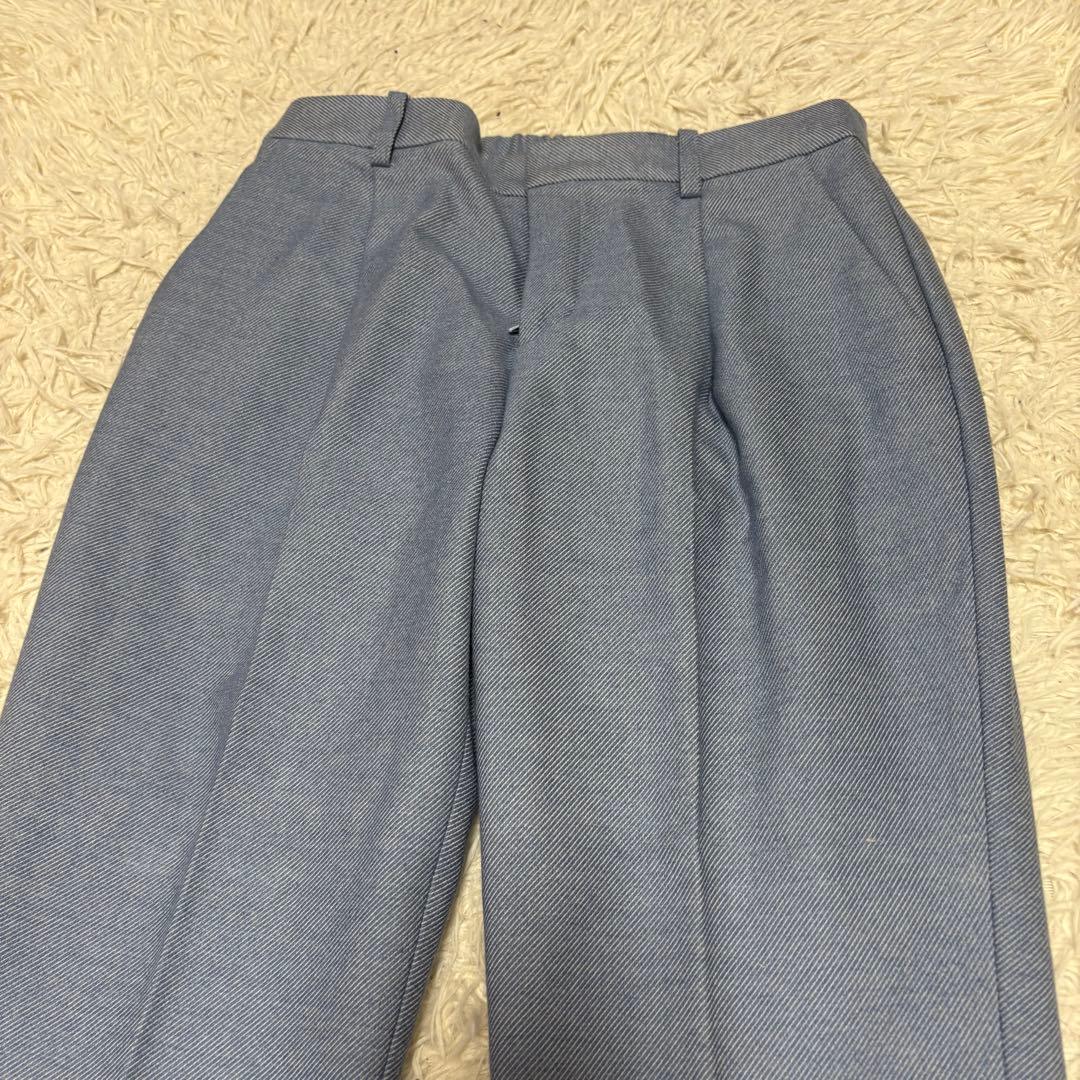 美品 グリーンレーベルリラクシング ノーカラー セットアップ スーツ パンツ