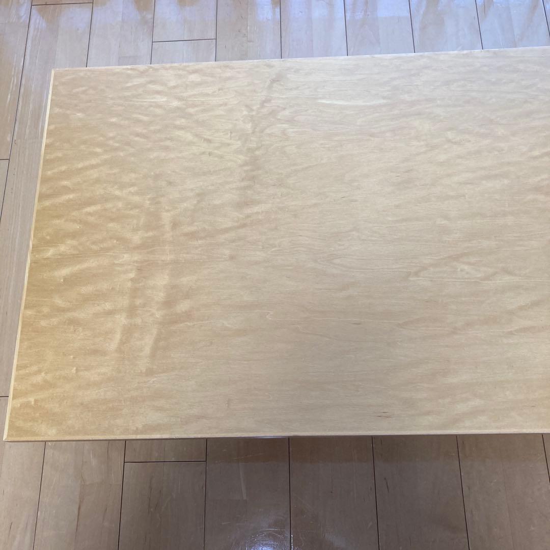 ナチュラルウッド 引き出し付きローテーブル【引き取り可能】