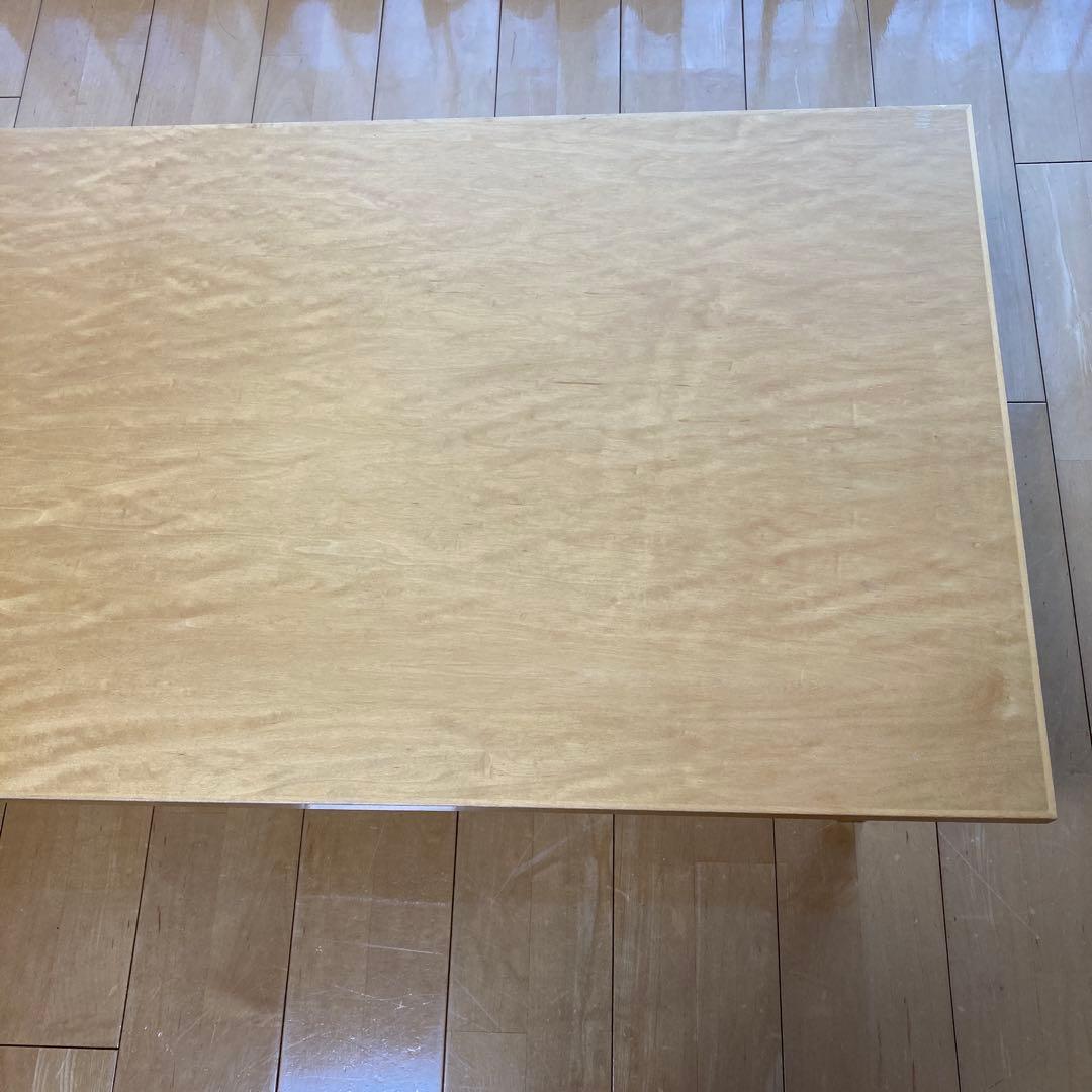 ナチュラルウッド 引き出し付きローテーブル【引き取り可能】