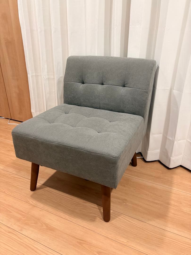 弘益 MLD-LS001S(GR) ミルド 1Pソファ グレー