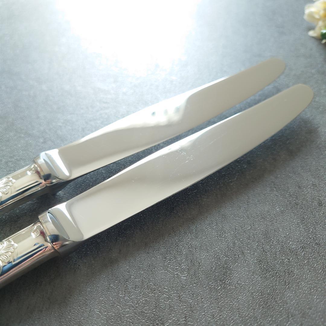 希少 美品 クリストフル ポンパドール テーブルナイフ 2点