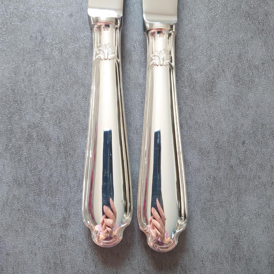 希少 美品 クリストフル ポンパドール テーブルナイフ 2点